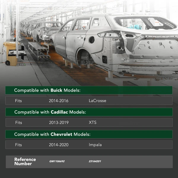 Rear Bumper Reinforcement for 2014-2020 Chevrolet Impala