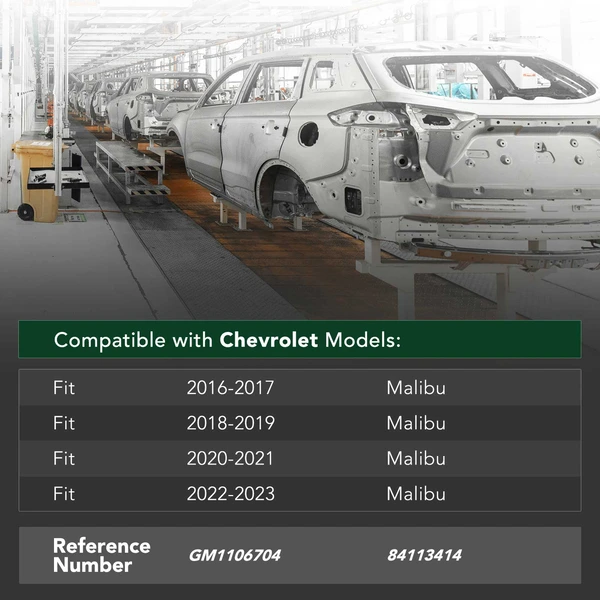 Rear Bumper Reinforcement Beam Impact Bar for 2016-2023 Chevrolet Malibu