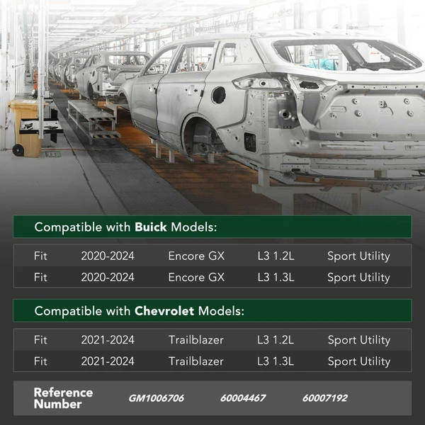 Front Bumper Reinforcement for 2021-2024 Chevrolet Trailblazer