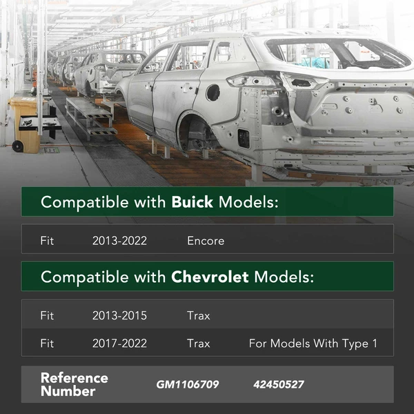 Rear Bumper ReinForcement for 2013-2015 2017-2022 Chevrolet Trax