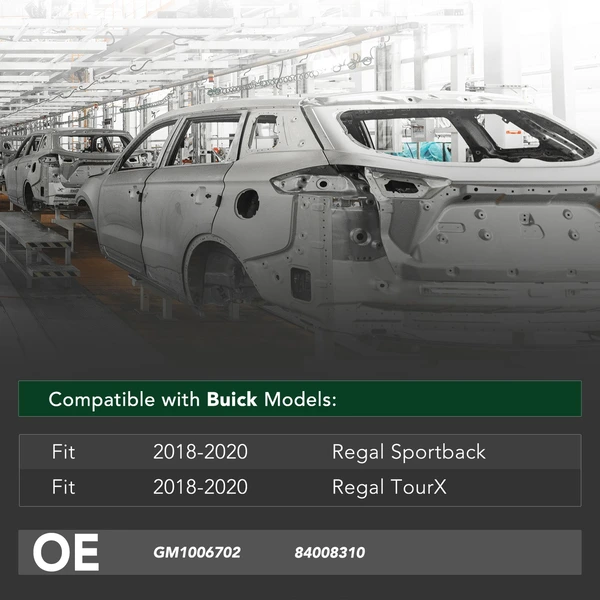 Front Bumper Cover Reinforcement Impact Bar for 2018-2020 Buick Regal TourX