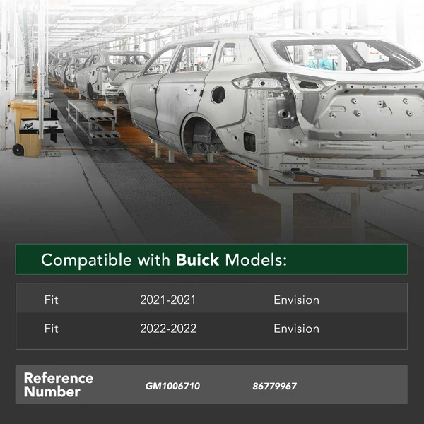 Front Bumper Cover Reinforcement Impact Bar for 2021-2022 Buick Envision