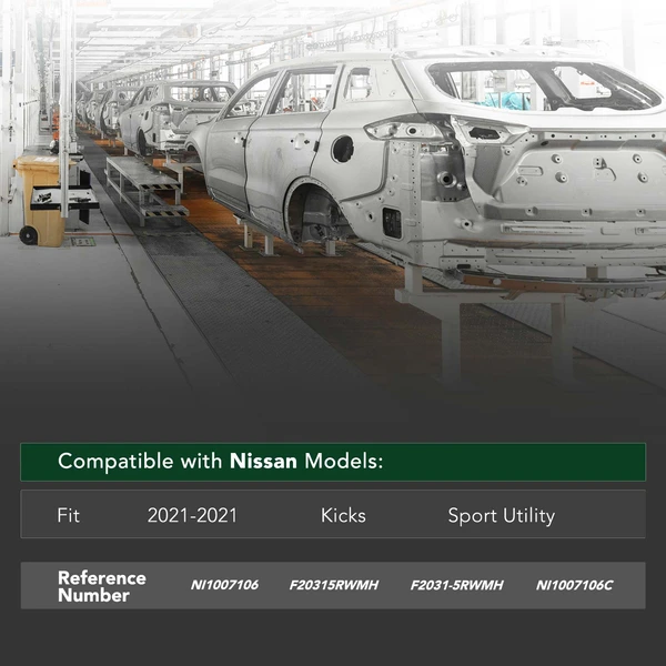 Front Lower Bumper Absorber Reinforcement Beam Impact Bar for Nissan Kicks 2021