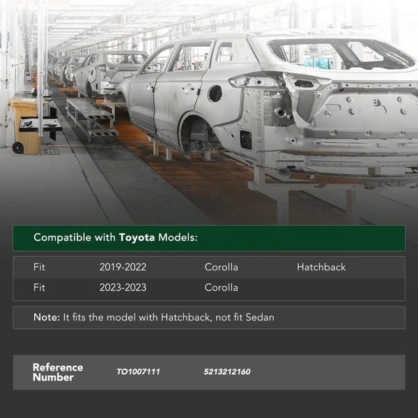 Front Lower Bumper Reinforcement for Toyota Corolla 2019-2023 Steel with CAPA