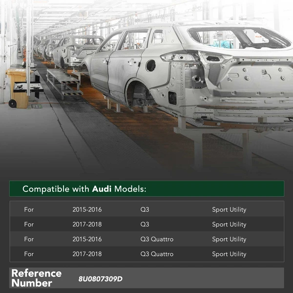 Rear Crash Reinforcement Bar for 2015-2018 Audi Q3