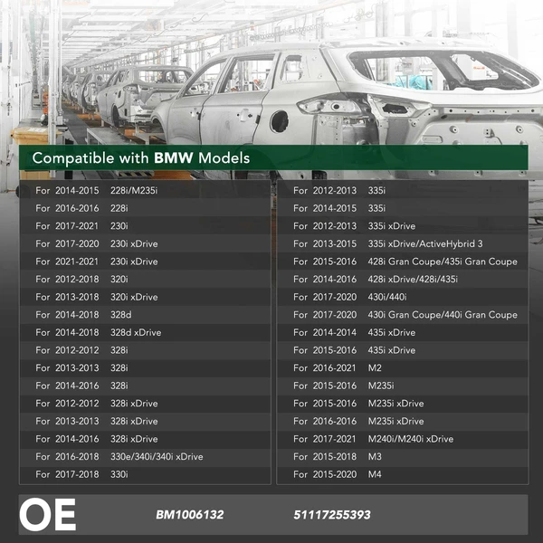 Front Bumper Reinforcement Impact Bar Beam for 2016-2021 BMW M2