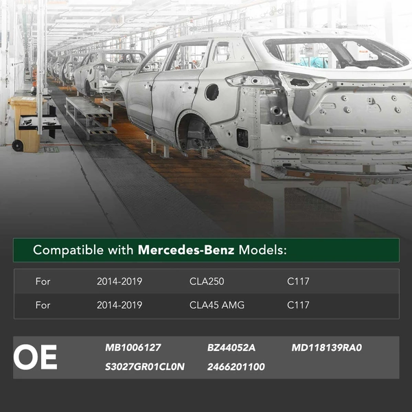 Front Bumper Reinforcement for 2014-2019 Mercedes-Benz CLA45 AMG