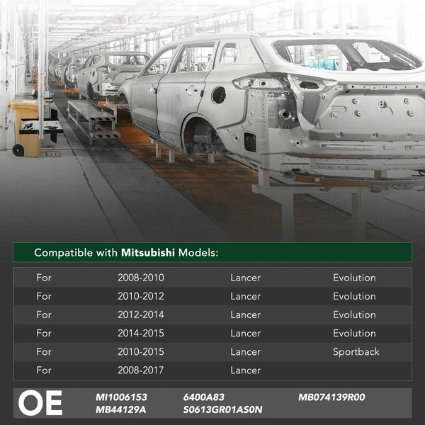 Front Upper Bumper Reinforcement for 2008-2017 Mitsubishi Lancer