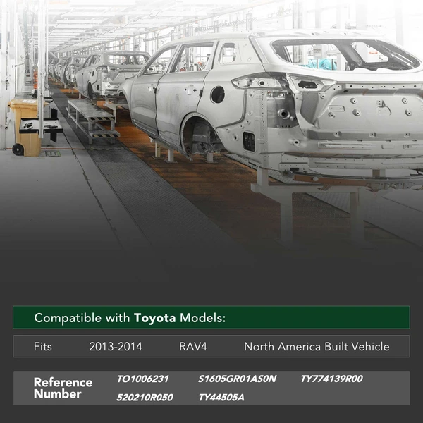 Front Bumper Face Bar Reinforcement Cross Member for Toyota RAV4 2013-2014 Steel