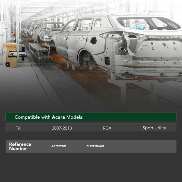 Front Bumper Reinforcement Impact Bar for 2007-2018 Acura RDX