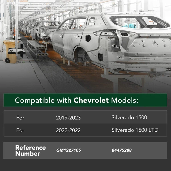 Front Frame Radiator Support Upper Tie Bar for Chevrolet Silverado 1500 2019-2023 Steel