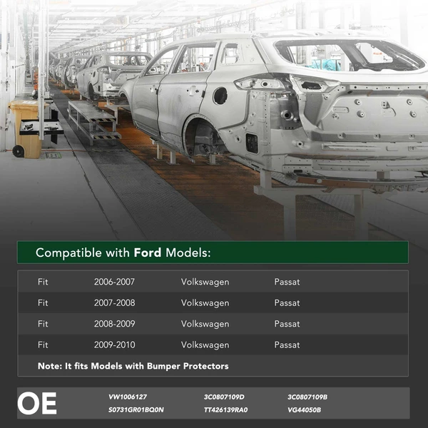 YHT Auto YHTBRC10211 Bumper Reinforcement Front Side