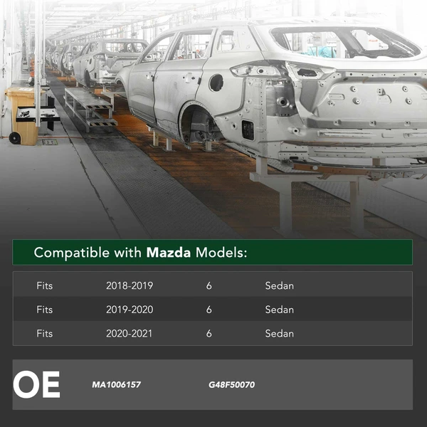 Front Bumper Reinforcement with Absorber for 2018-2021 Mazda 6