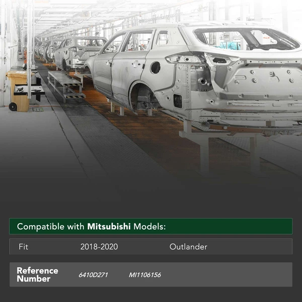 Rear Bumper ReinForcement Impact Bar for 2018-2020 Mitsubishi Outlander