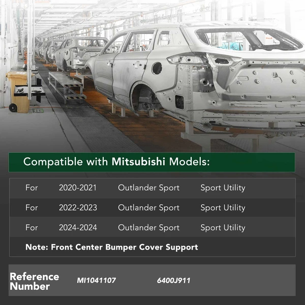 YHT Auto YHTBRC10011 Bumper Support Center Bracket Front Side