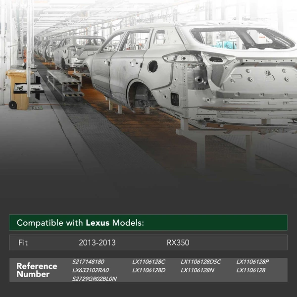 Rear Bumper Reinforcement Impact Bar for 2013 Lexus RX350