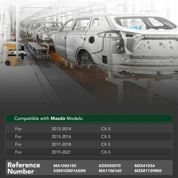 Front Bumper Cover Reinforcement Impact Bar for 2013-2021 Mazda CX-5