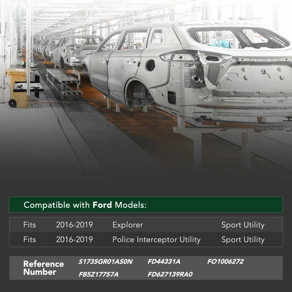 Front Bumper Reinforcement Impact for Ford Explorer 2016-2019 Steel