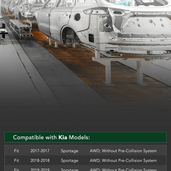 Front Bumper Reinforcement for Kia Sportage 2017-2019 AWD SUV