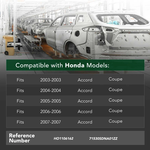 YHT Auto YHTBRC10128 Bumper Reinforcement Rear Side