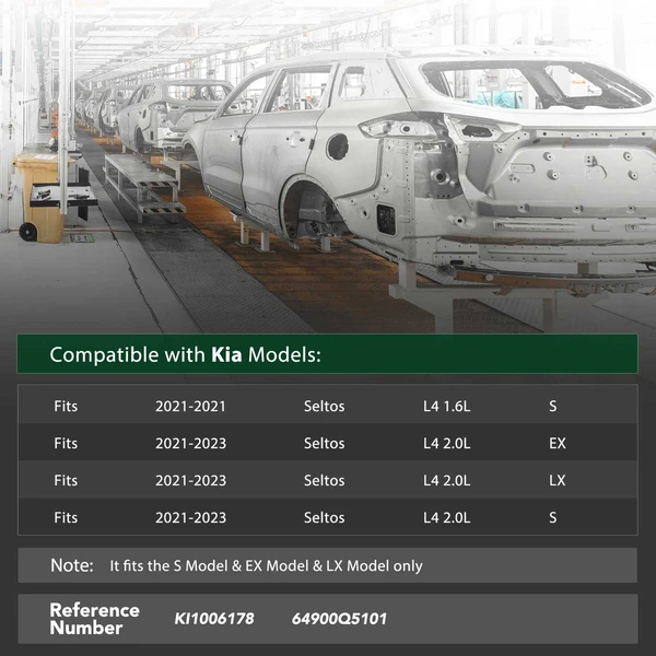 Front Bumper Reinforcement Impact Bar Beam for 2021-2023 Kia Seltos