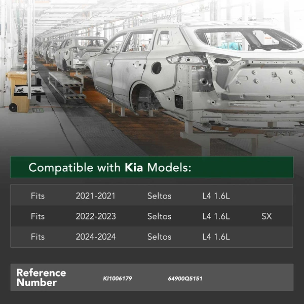 Front Bumper Reinforcement Impact Bar for Kia Seltos 2021-2024 Steel