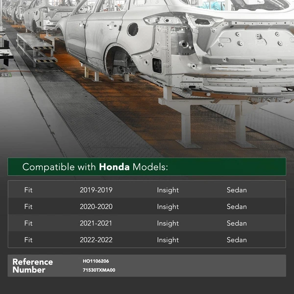 Rear Bumper Reinforcement for 2019-2022 Honda Insight