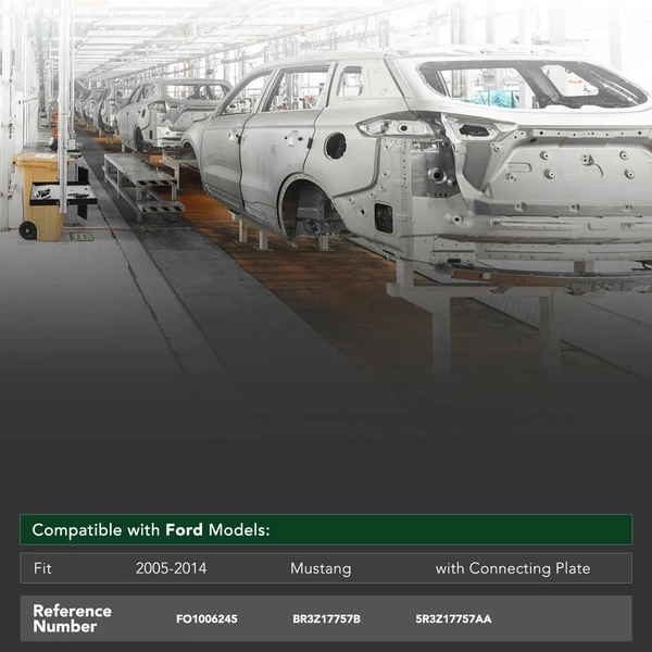 Front Bumper Reinforcement Impact Bar for Ford Mustang 2005-2014 Steel