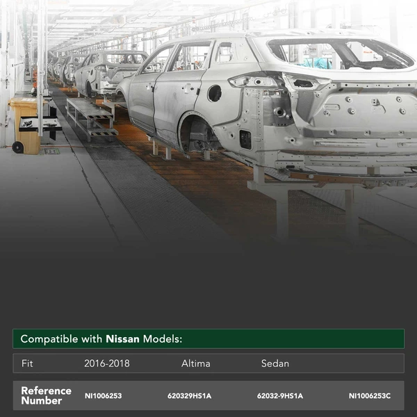 Front Bumper Reinforcement Impact Bar for 2016-2018 Nissan Altima