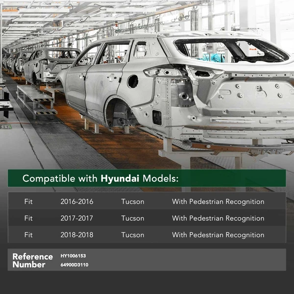 Front Bumper Reinforcement for 2016-2018 Hyundai Tucson