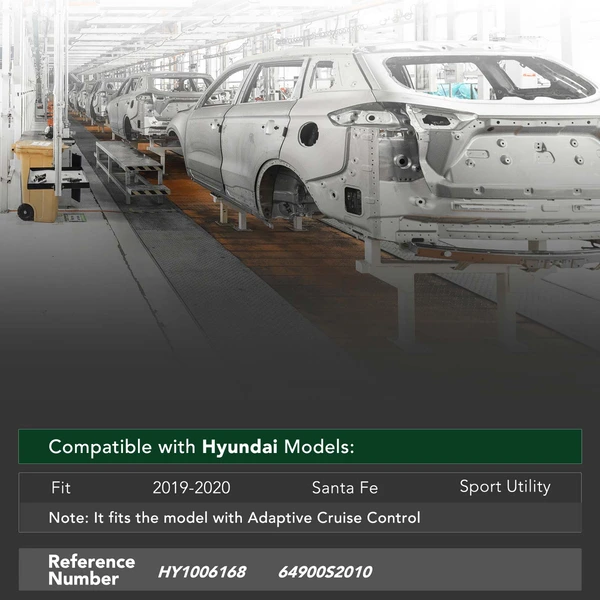 Front Bumper Reinforcement for Hyundai Santa Fe 2019-2020 Sport Utility Steel