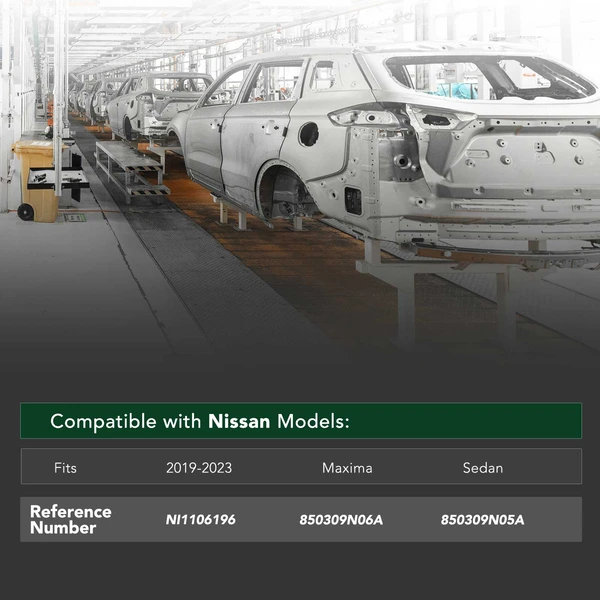 Rear Bumper Reinforcement for 2019-2023 Nissan Maxima