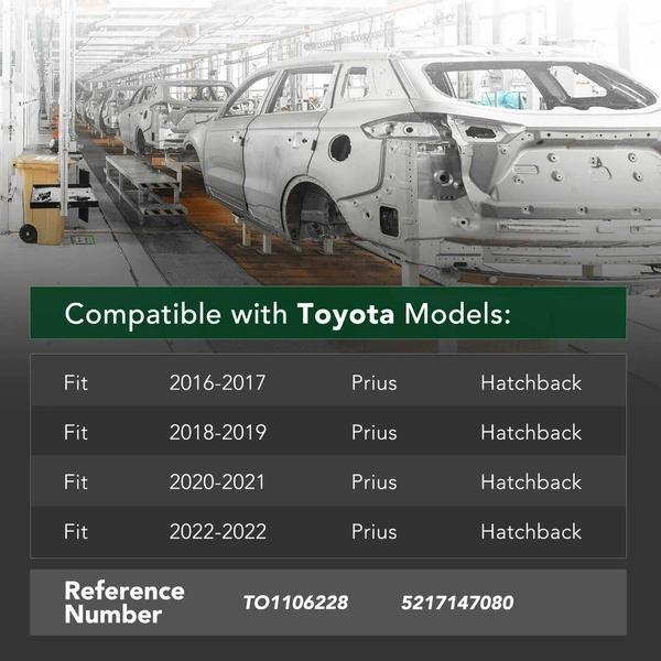 Rear Bumper Reinforcement Cross Member for 2016-2022 Toyota Prius