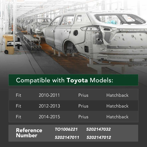 Front Bumper Reinforcement Prius Plug-In for Toyota Prius 2010-2015 Hatchback