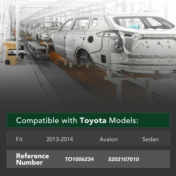 Front Bumper Reinforcement for Toyota Avalon 2013-2014 Sedan 4-Door Steel