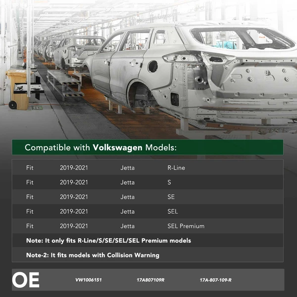 YHT Auto YHTBRC10186 Bumper Face Bar Reinforcement Front Side