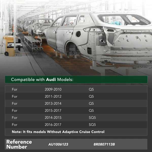 Front Bumper Reinforcement Impact Bar for 2009-2017 Audi Q5