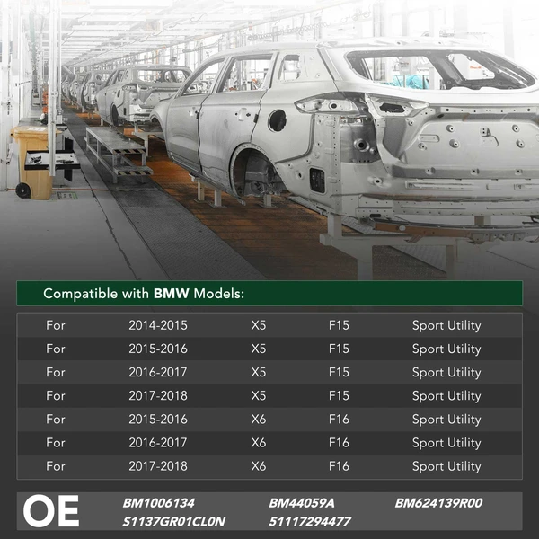 YHT Auto YHTBRC10001 Bumper Crash Bar Reinforcement Front Side