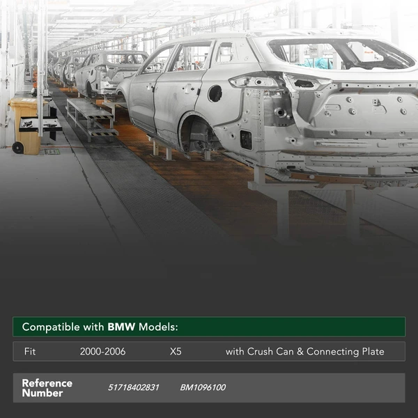 Front Crossmember Bumper ReinForcement for BMW X5 E53 2000-2006 Sport Utility Steel