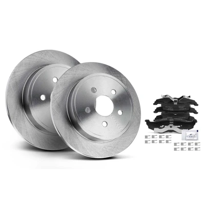 Rear Disc Brake Rotors & Ceramic Brake Pads