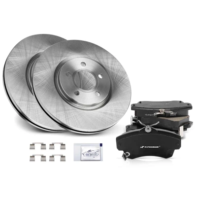 Front Disc Brake Rotors & Ceramic Brake Pads