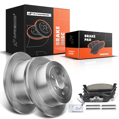 Rear Disc Brake Rotors & Ceramic Brake Pads