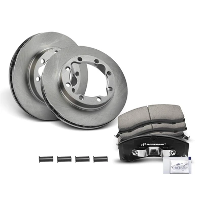 Front Disc Brake Rotors & Ceramic Brake Pads