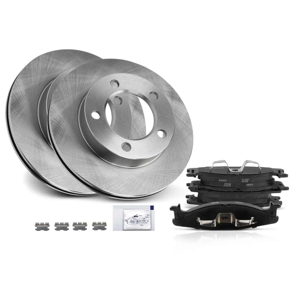 1994-1996 Ford F-150 Disc Brake Rotors and Ceramic Pads Kit, 6 Pcs, Front Driver & Passenger, A-Premium, APBRPR1289