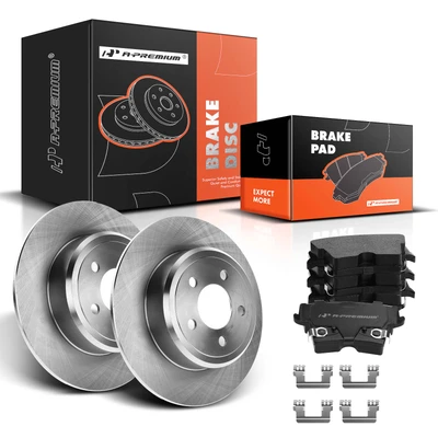 Rear Disc Brake Rotors & Ceramic Brake Pads