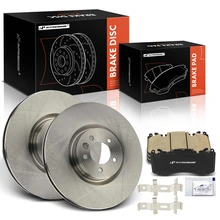 6 Pcs Front Disc Brake Rotors & Ceramic Brake Pads