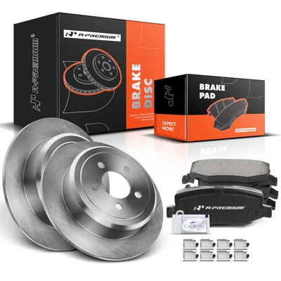 Rear Disc Brake Rotors & Ceramic Brake Pads