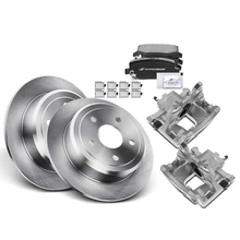 8 Pcs Rear Disc Brake Rotors & Brake Pads & Brake Caliper