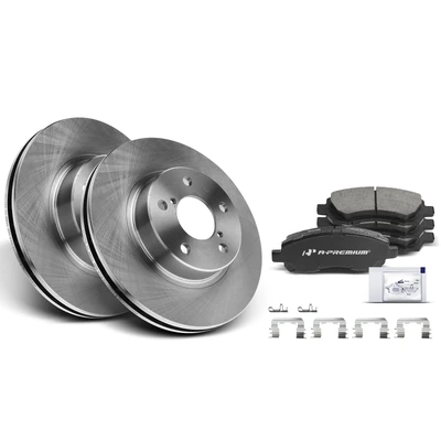 Front Disc Brake Rotors & Ceramic Brake Pads