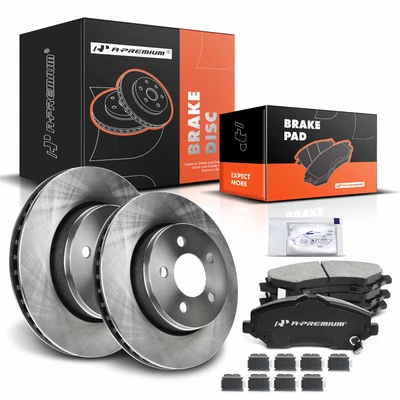 Front Disc Brake Rotors & Ceramic Brake Pads